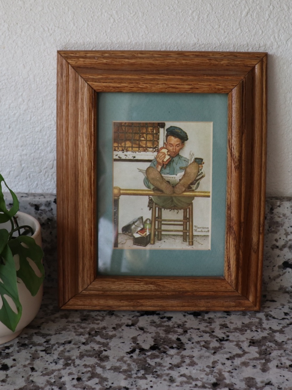 Norman Rockwell "The Lion's Share" framed print